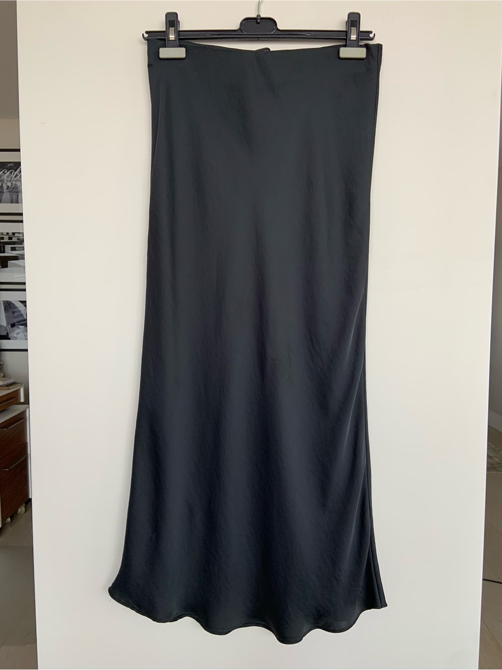 Zara silk maxi skirt
